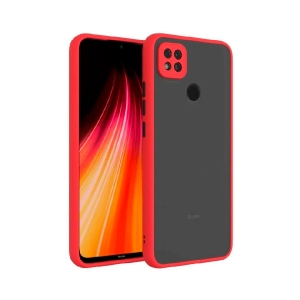 Пластиковая накладка для Xiaomi Redmi 9С красный кант