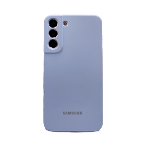 Силиконовая накладка для Samsung Galaxy S22 Plus Premium (SC) голубая Partner