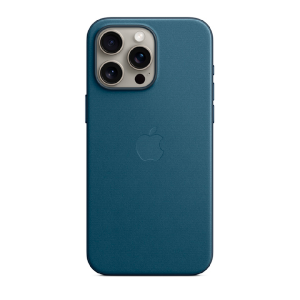 Накладка FineWoven для iPhone 15 Pro Max с MagSafe Тихоокеанский Синий