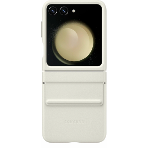 Чехол для Samsung  Galaxy Flip 5 &quot;Flap Eco-Leather Case Cream (бежевый)