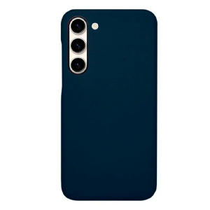 Пластиковая накладка KZDOO NOBLE COLLECTION для Samsung Galaxy S23 Plus под кожу темно-синяя