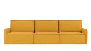 Прямой диван Klark 3 секционный с узкими подлокотниками