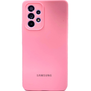 Силиконовая накладка для Samsung Galaxy А53 Premium (SC) розовая Partner