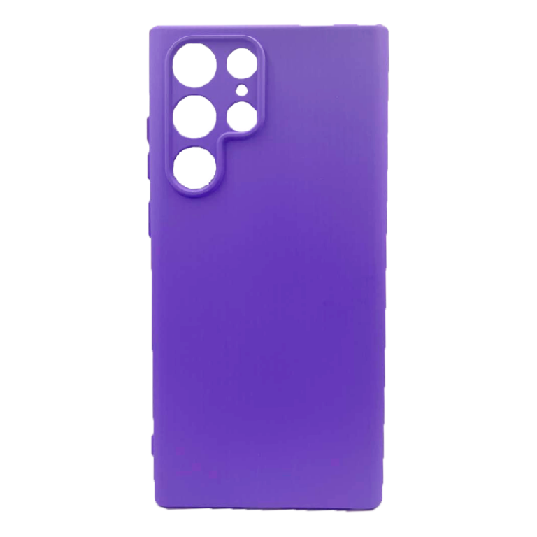 Силиконовая накладка для Samsung Galaxy S22 Ultra ярко-фиолетовая Partner