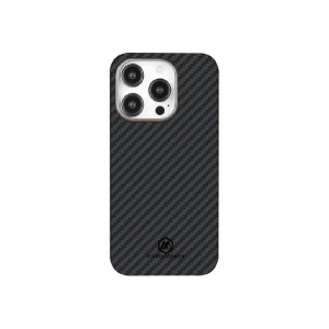 Кевларовая накладка Monocarbon Case для Apple iPhone 15 Pro Max черная