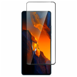 Защитное стекло для Xiaomi Poco F5 Cabal полноэкранное черное